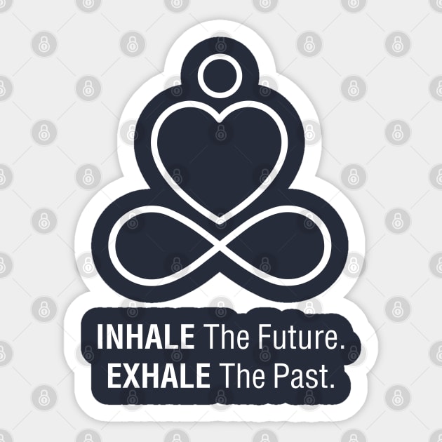 Inhale Exhale Yoga Design Sticker by TopTeesShop